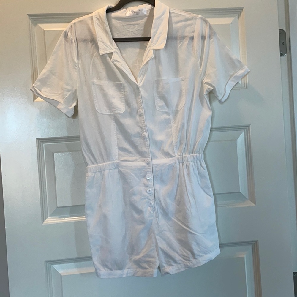 100% Linen Romper (See sizing!)